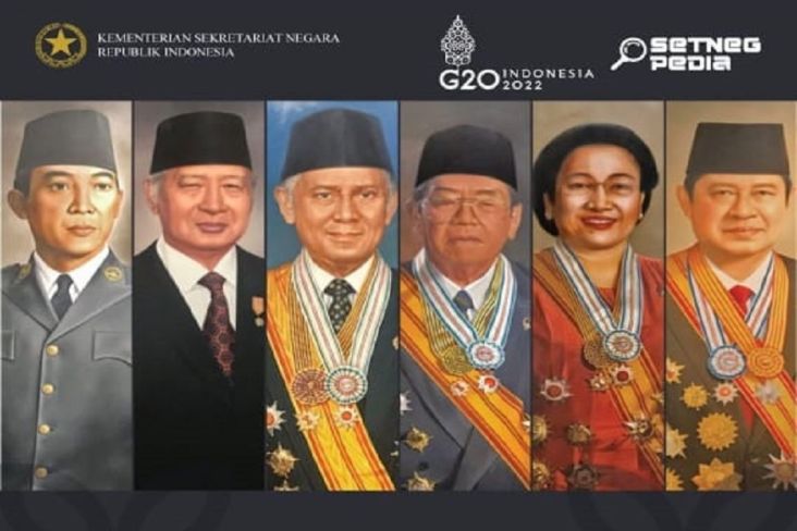 Presiden RI dari Soekarno Hingga SBY (Dok.Mensesneg)
