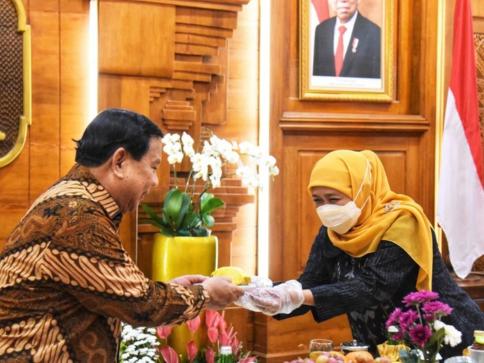Prabowo puji Gubernur Jatim Khofifah (Tribun)