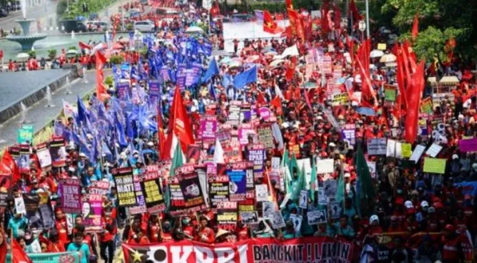 Buruh akan kepung DPR dan Istora Senyan tanggal 14 Mei 2022 (okezone)