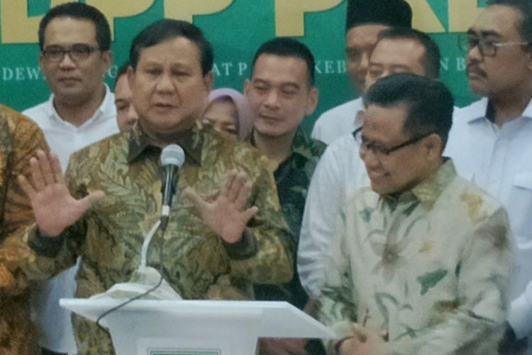 PKB ingin duetkan Prabowo Subianto dengan Cak Imin pada Pilpres 2024 (kompas)