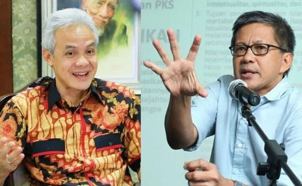 Ganjar Pranowo dan Rocky Gerung (Malangtimes)