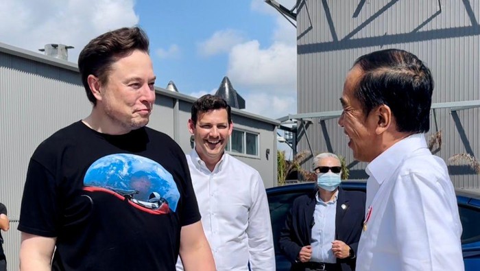 Jokowi saat bertemu Elon Musk (Dok.Setpres)