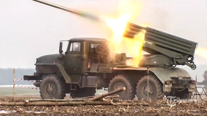 Senjata tercanggih Rusia serang Ukraina (Tribun)