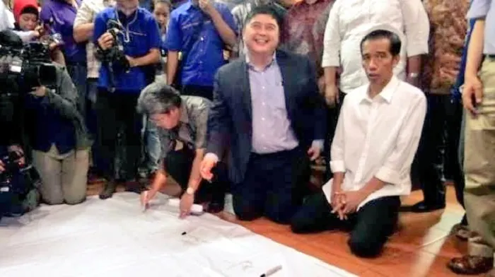 Lin Che Wei saat menjadi Timses Jokowi (fajar)