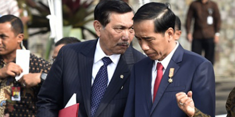 Luhut Pandjaitan dan Presiden Jokowi (rmol)