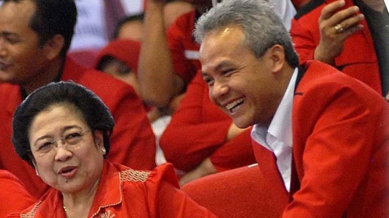 Ketum PDIP Megawati dan Ganjar Pranowo (suara)