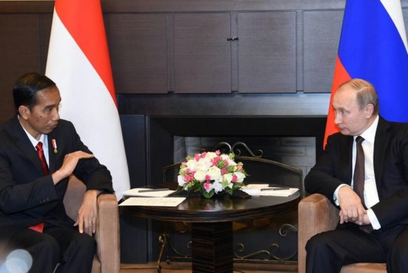 Presiden Jokowi dan Vladimir Putin (republika)