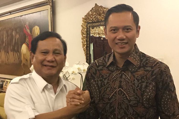 AHY dan Prabowo Subianto (kompas)