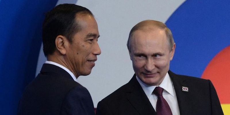 Presiden Jokowi dan Vladimir Putin (rmol)