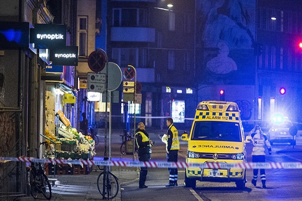 Teror di Mal Kopenhagen, Denmark (AP)