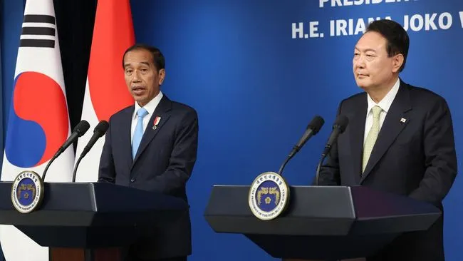 Presiden Jokowi: Korea Selatan Bakal Investasi US$6,37 Miliar di IKN. (AFP)
