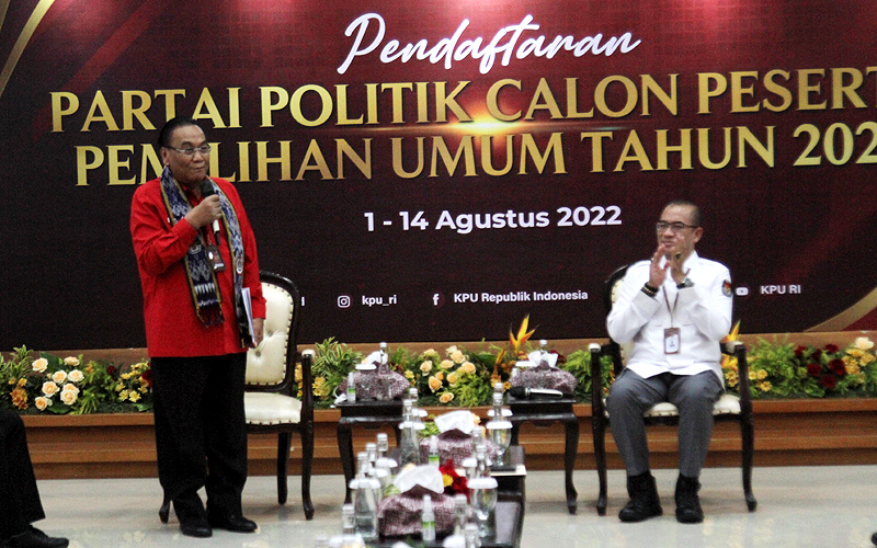 PDIP Parpol Pertama Mendaftar Calon Peserta Pemilu 2024