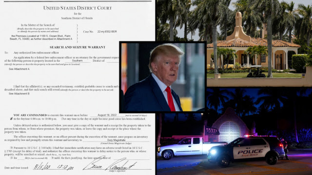 FBI Sita Berkas Paling Rahasia di Rumahnya, Trump Terancam 5 Tahun Bui. (Kolase dari berbagai sumber).