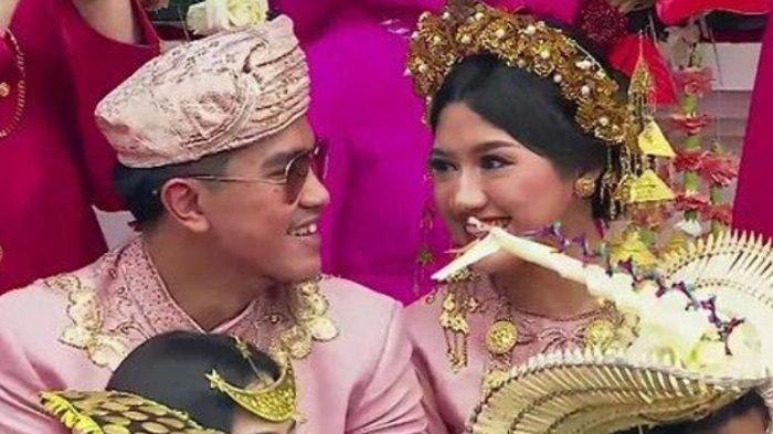 Kaesang Pangarep dan Erina Gudono saat upacara di Istana negara (Net)