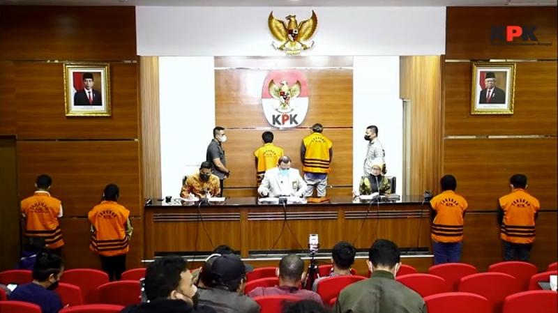 Usai OTT, KPK Resmi Tetapkan Hakim Agung Sudrajad Dimyati Tersangka. (Tangkapan Layar Twitter KPK).