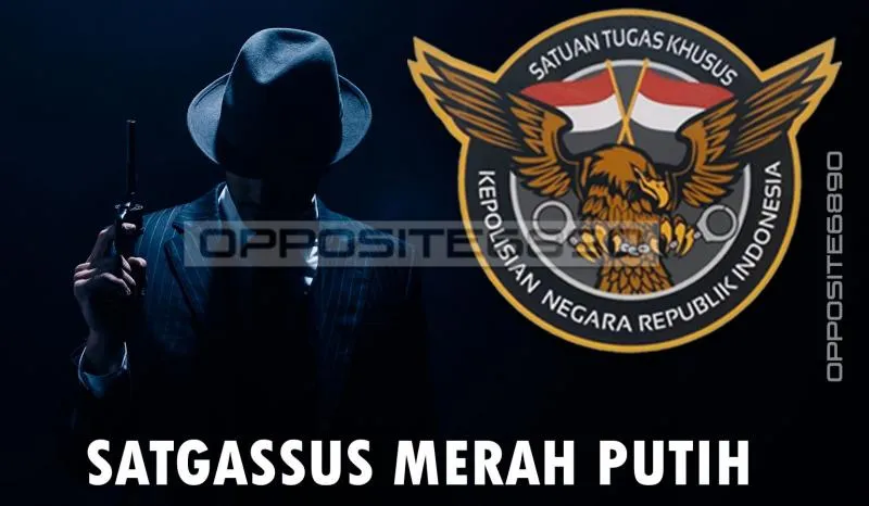 Ilustrasi Lambang Satgassus Merah Putih Polri. (Istimewa).