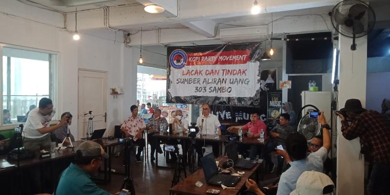 Diskusi `Lacak dan Tindak Sumber-Aliran Uang 303 Sambo` pada Rabu, 28 September 2022 di Jakarta Selatan (Foto: Law-Justice.co)