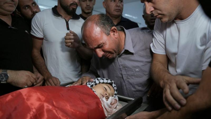 Bocah Palestina Rayan Suleiman hendak dimakamkan (Foto: Left Voice)