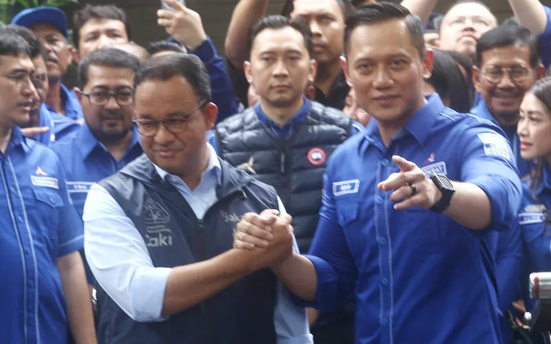 Anies Baswedan dan AHY. (Law-Justice/Robinsar Nainggolan)