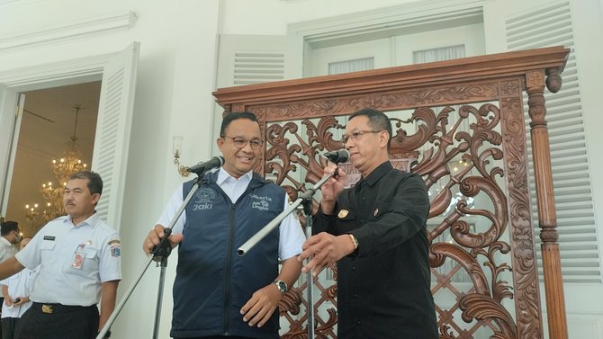 Usai Bertemu Heru Budi, Anies: Beliau Tahu Persis Tantangan Jakarta. (Merdeka).
