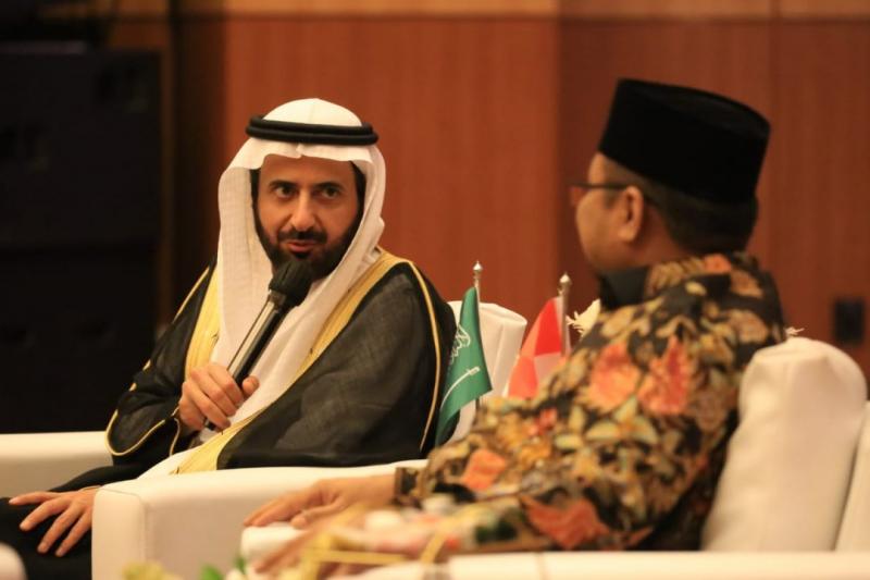 Menteri Haji dan Umrah Arab Saudi, Tawfiq F. Rabiah dan Menag Yaqut (Net)