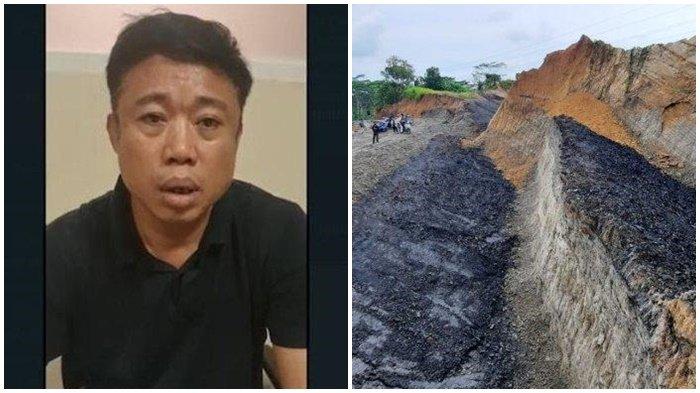 Sosok mantan anggota Polri Ismail Bolong yang video pengakuannya sebagai pengepul batubara viral di internet dan ilustrasi pertambangan. (Foto: Tribun Kaltim)