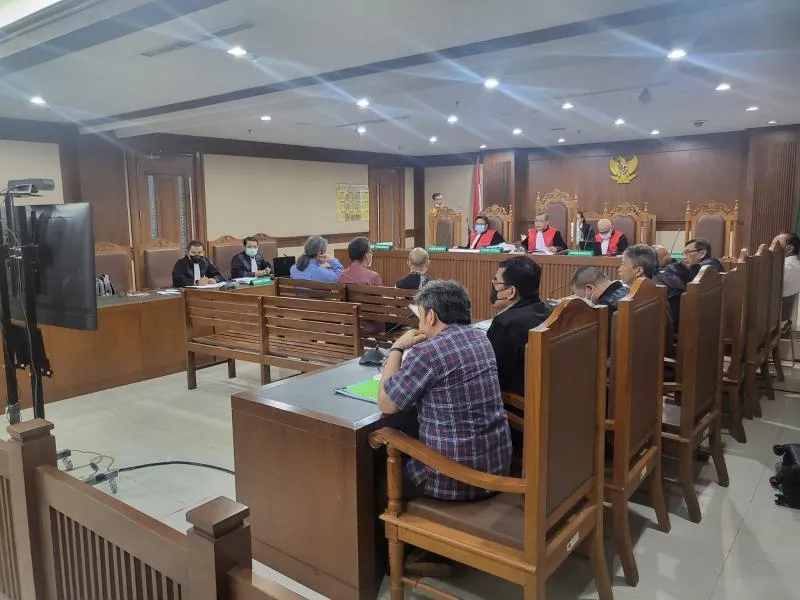 Sidang kasus korupsi pengadaan pesawat PT Garuda Indonesia (persero) Tbk pada Rabu (9/11/2022) di Pengadilan Tipikor pada PN Jakarta Pusat. (Foto: Istimewa)