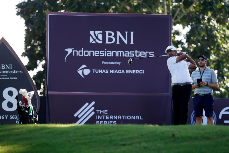 Anirban Lahiri dalam Pro-AM BNI Indonesian Masters 2022 di Jakarta Royale Golf Club, Jakarta, Selasa (29/11/2022). (Dokumen BNI)