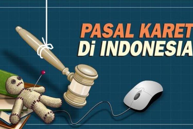 Ilustrasi Pasal Karet dalam Aturan Hukum di Indonesia (Kesatu.co)