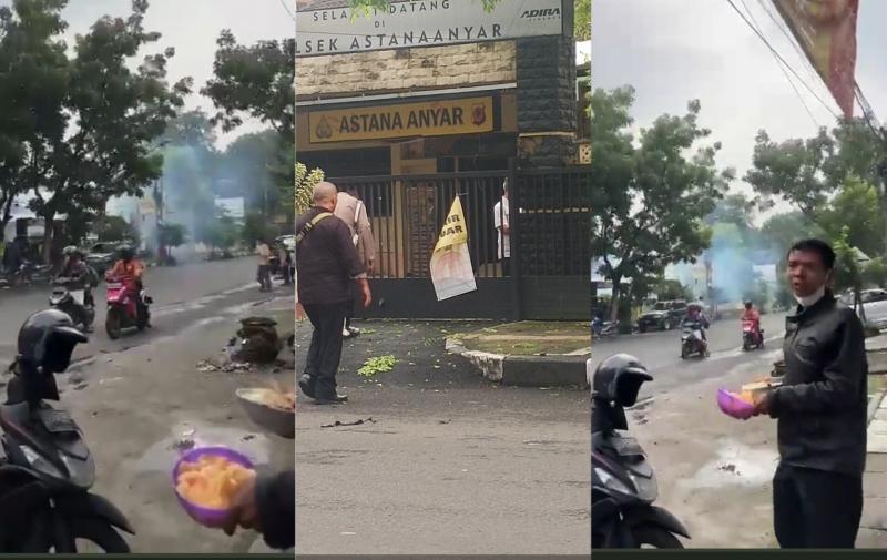 Bom Bunuh Diri di Polsek Astana Anyar, Pelaku Tewas & Tiga Polisi Luka. (kolase dari berbagai sumber).