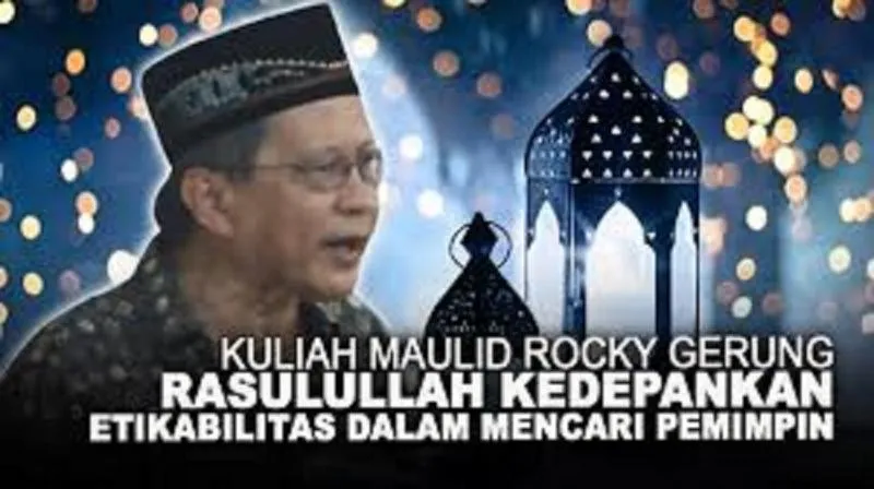 Di Acara Maulid Nabi, Rocky: Iqra, Iqra, Bukan Kerja, Kerja, Kerja! (istimewa).