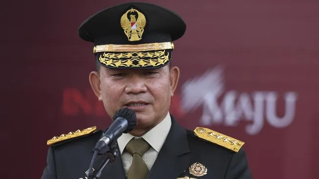 Bekas Potret KSAD Jenderal Dudung Abdurachman. (Foto: ANTARA)