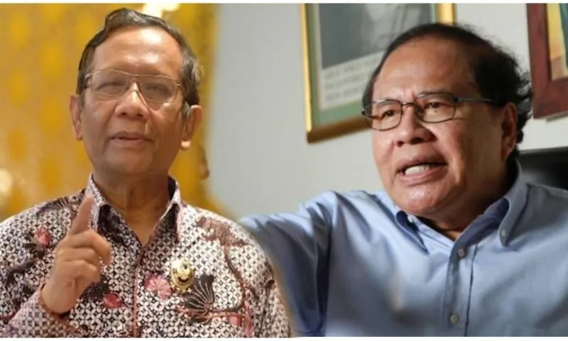 Disebut Bodoh, Rizal Ramli: Mahfud MD Panik Bela yang Tidak Benar! (Kolase dari berbagai sumber).