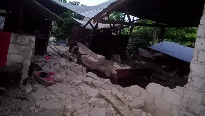 Gempa M 7,5 Guncang Maluku, Desa Watuwei Rusak, Begini Kondisinya. (Foto: dok. BNPB)