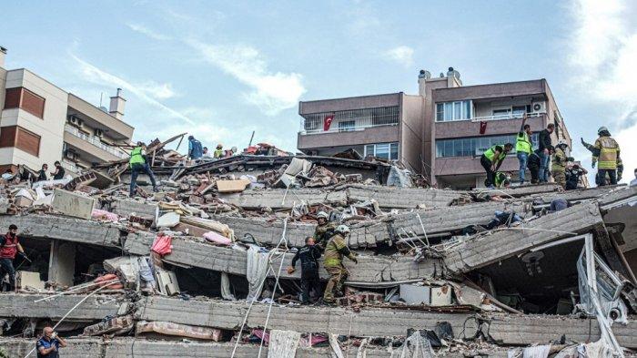 Bertambah, Korban Tewas Akibat Gempa M 7,7 Turki-Suriah Jadi 126 Orang. (Tribun).