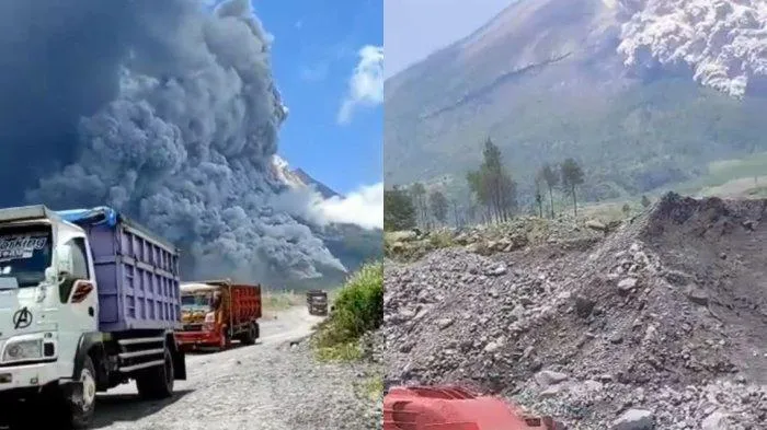 Gunung Merapi di Magelang, Jawa Tengah Kembali Erupsi foto tribune news