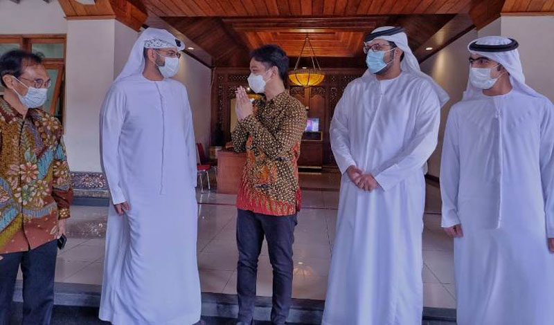 Walikota Solo GIbran Rakabuming Raka terima perwakilan pangeran Arab di Solo (Okezone)