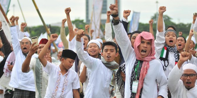 Ilustrasi kekuatan suara Islam di Indonesia. Foto: Merdeka.com