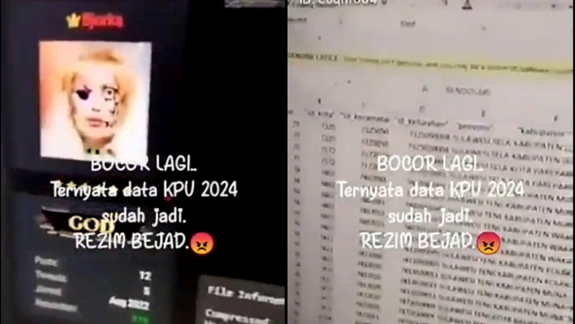 Viral Bjorka Bocorkan 1 Juta Data Hasil Pemilu 2024 KPU, ID TPS Dibuka. (Disway).