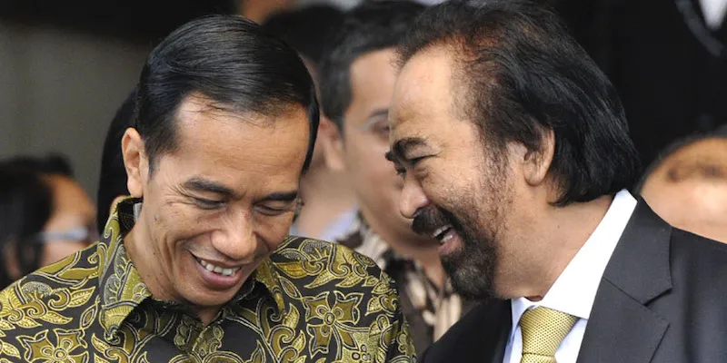 Presiden ke 7 Joko Widodo dengan Ketua Umum Partai Nasdem Surya Paloh. (RMOL)