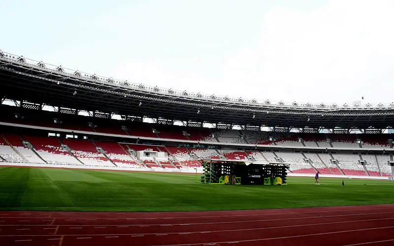 Sekretaris Jenderal (Sekjen) PDIP Hasto Kristiyanto meninjau kompleks Gelora Bung Karno (GBK), Senayan, Jakarta Pusat, Senin (8/5/2023) siang. Kehadiran Hasto untuk mengecek persiapan puncak Bulan Bung Karno pada 24 Juni 2023. Hasto menyampaikan, GBK merupakan tempat bersejarah yang melambangkan visi besar Bung Karno sebagai proklamator dan bapak bangsa Indonesia. Robinsar Nainggolan