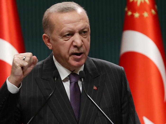 Presiden Turki Recep Tayyip Erdogan. (AFP via Detik) 
