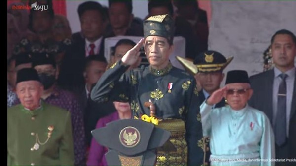 Jokowi Pimpin Upacara Hari Lahir Pancasila di Monas (Tangkapan Layar YouTube Setwapres)