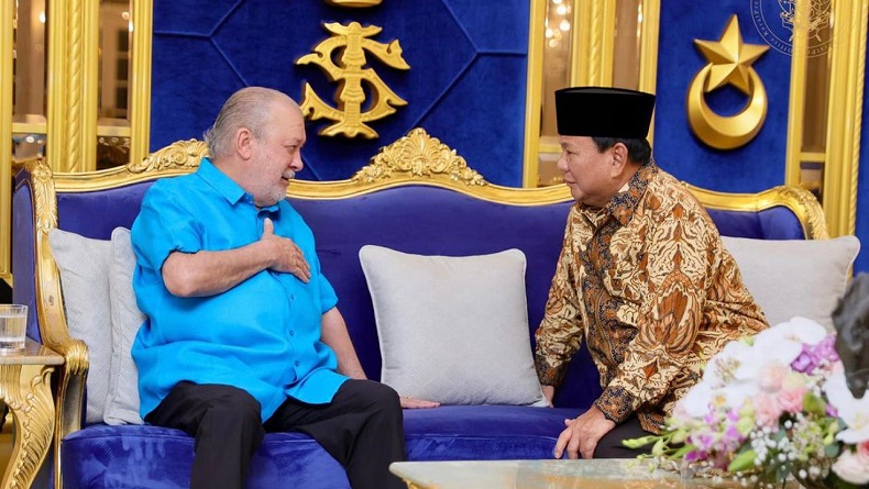 Menhan Prabowo Subianto temui Sultan Johor Duli di Malaysia (Dok.Kemenhan)