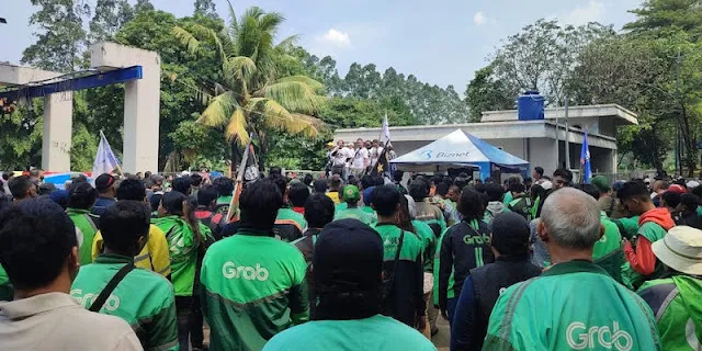 Seribuan Driver Ojol deklarasi dukung Anies Baswedan di Pilpres 2024 (Istimewa)