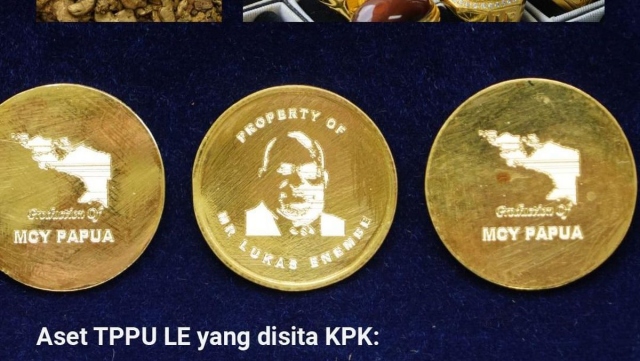 Ilustrasi emas Negara  yang  KPK Sita Koin Emas Bergambar Lukas Enembe. (Istimewa).