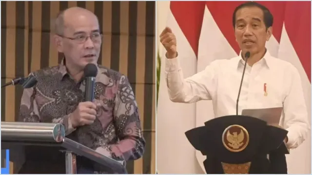 Jokowi Tanggapi Faisal Basri soal Hiliralisasi Nikel Untungkan China. (Kolase dari berbagai sumber).