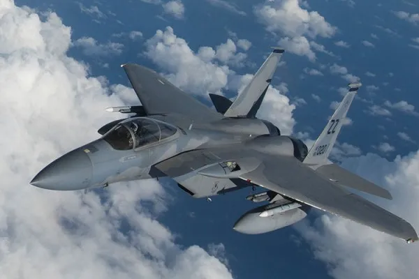 Ilustrasi. Pesawat Tempur F15EX milik Boeing yang diborong Indonesia