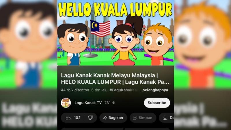 Lagu Malaysia Jiplak Halo-Halo Bandung, Menko PMK Bakal Perkarakan. (Tangkapan Layar Youtube).