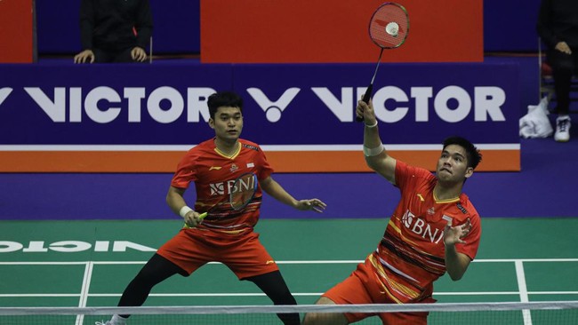 Tim ganda putera Indonesia lolos ke final Hongkong Open 2023.